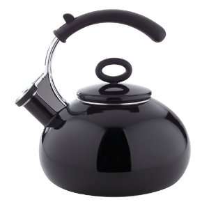 Copco Ariel 2 1/2 Quart Enamel on Steel Teakettle, Black  