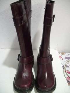   Martens Womens Juniors MILLY Knee High Wine Color Boots Size 5 NWOB