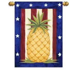   Patriotic Pineapple Garden Flag Banner 29 X 42: Patio, Lawn & Garden