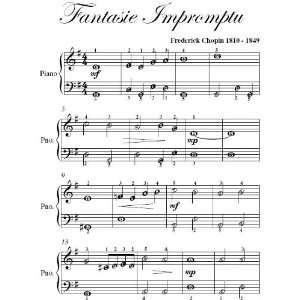   Theme Chopin Easiest Piano Sheet Music Frederick Chopin Books