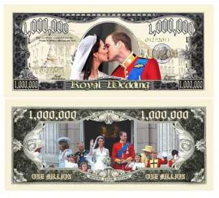 Royal Wedding Kiss Million Dollar Bill (5/3.00)  