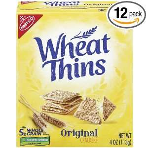 Wheat Thins, Original, 4 Ounce Boxes: Grocery & Gourmet Food
