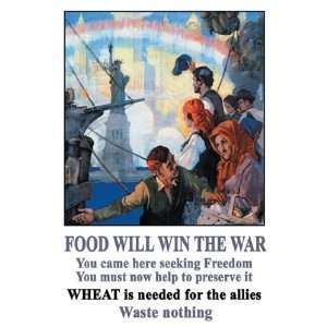 Food Will Win the War   Poster by C.E. Chambers (12x18 