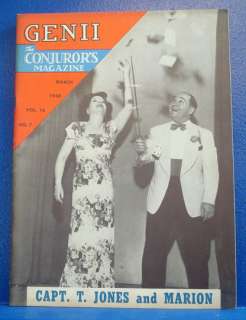 Mar 1950 GENII Mag/Magic/Captain T. Jones, Magician  