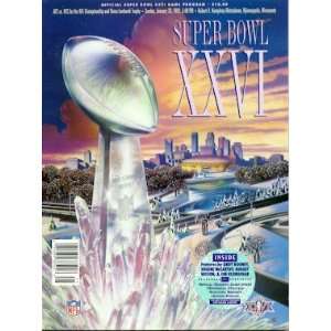  1992 Super Bowl XXVI Program   Redskins / Bills: Sports 
