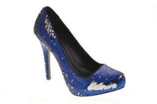 Report Signature NEW Sequin King Womens Platform High Heels Blue 