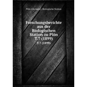  zu PlÃ¶n. T.7 (1899) PlÃ¶n (Germany). Biologische Station Books