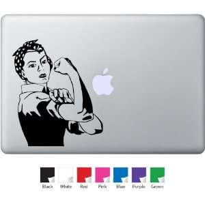  Rosie The Riveter Decal for Macbook, Air, Pro or Ipad 
