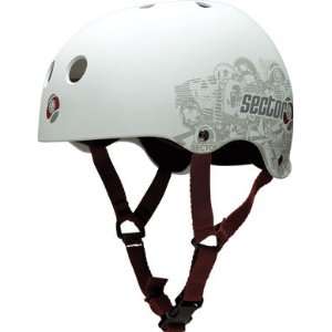  Sector 9 Mosh Pit Helmet [Small] White: Sports & Outdoors