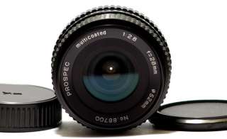Prospec 28mm f/2.8 14 Macro Wide Angle A Lens Pentax K10D/K5/KX Film 