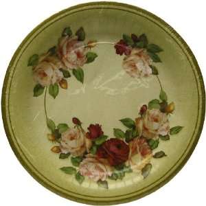 Printed Paper Plates : Rose Classic Salad / Dessert Plates:  