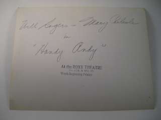 Will Rogers & Mary Carlisle Handy Andy Still (AG19)  