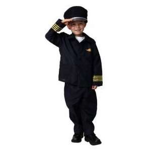 Airline Pilot DressUp Halloween Career Play Costume Size 4/6