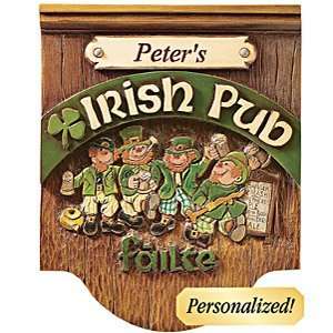  Personalized Irish Pub Plaque: Home & Kitchen