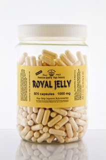 ROYAL JELLY 500 CAPS 1000mg Natural Pure Whole Organic  
