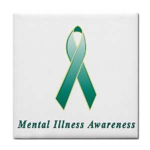  Mental Illness Awareness Ribbon Tile Trivet: Everything 