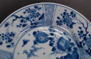 Pair of Chinese Blue And White Plate 17th C Kangxi Mark  
