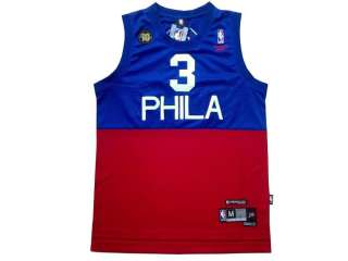 Philadelphia 76ers Allen Iverson Classic 10th Red/Blue Jersey  