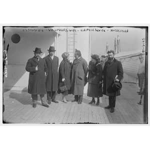  Ussischkin,Weizmann & wife,Einstein & wife & Mossessohn 