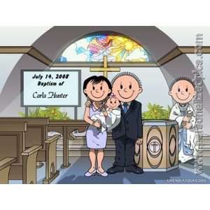Personalized Mouse Pad   Baptism   Couple with Baby Boy or Couple with 