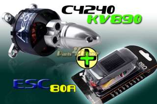  KV890 Aeolian Brushless Motor + ESC Sky Wing 80A Free Shipping  
