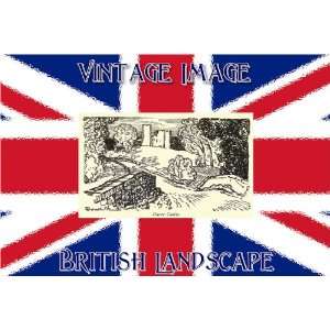   7cm x 4.5cm Gift Tags British Landscape Dacre Castle