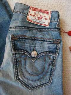 NWT True religion Billy giant big T jeans high plain 30  