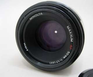 Minolta Maxxum AF 50mm F1.7 lens. Sony A digital compatible.  