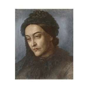  Portrait of Christina Rossetti by Dante Gabriel Rossetti 