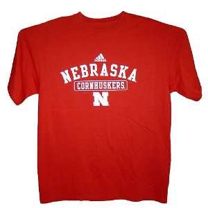   Practice NCAA T Shirts by Adidas (Large Red)