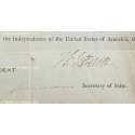 PRESIDENT THOMAS JEFFERSON   LAND GRANT SIGNED 11/03/1803  