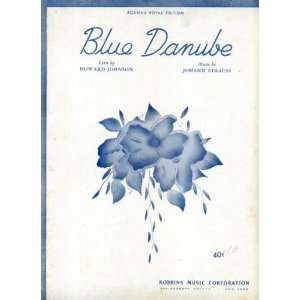  Blue Danube by Johann Strauss Vintage 1932 Sheet Music 