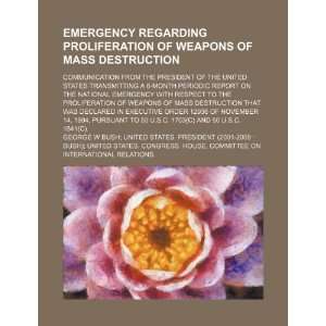 com Emergency regarding proliferation of weapons of mass destruction 