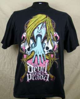 The Devil Wears Prada Eye Ball Skull Hand Coming Out Mouth Mens T 