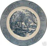 OLD GRIST MILL Currier Ives Royal DINNER PLATE .7  