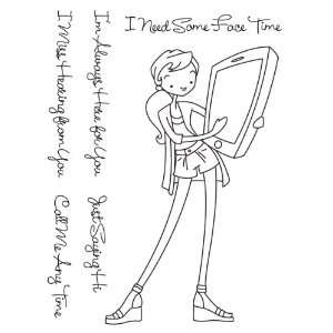   Clear Stamps, I Need Some Face Time   899184 Patio, Lawn & Garden