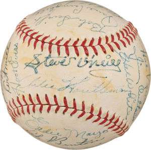 1948 Detroit Tigers Team Signed Baseball (27 Signatures)  