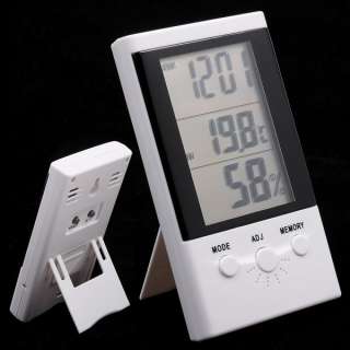 Digital LCD Memory Thermometer Hygrometer Alarm Clock  