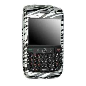  SILVER ZEBRA Hard Plastic Design Cover Case for BlackBerry 