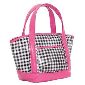   Murval Gingham Waxed Canvas Insulated Lunch Bag Tote: Home & Kitchen