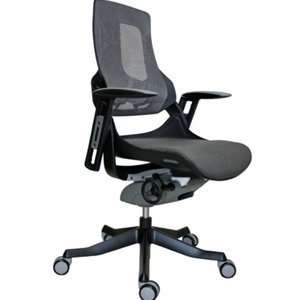  Wau Mid Back Office Chair (Black Frame): Office Products