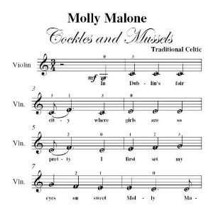   Cockles and Mussels Easy Violin Sheet Music Traditional Celtic Books