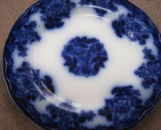 New Wharf Pottery Waldorf Pattern Flow Blue 8.75 Plate #1  