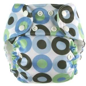   Swaddlebee EcoNappi One Size Cloth Diaper (Blue Martini Print) Baby
