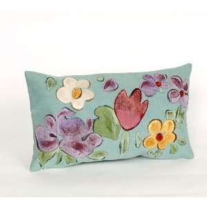  Liora Manne Visions II Watercolor Flower 12 x 20 Pillow 