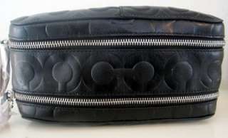 NWT Coach soft leather double compartment mens travel/toiletry kit bag 