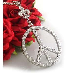  Peace Sign Necklace n311 