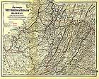 map of west virginia midland railway va c1883 repro 30x24