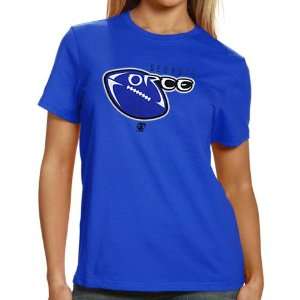  Georgia Force Ladies Official Logo T shirt   Royal Blue 