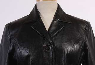 WOMENS JUNCTION WEST SOFT LEATHER HIPSTER JACKET sz M  